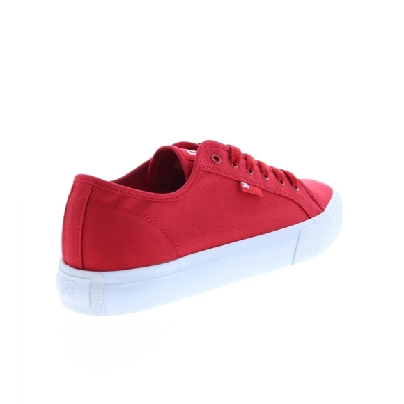 DC MANUAL ADYS300591-RED MENS RED CANVAS SKATE INSPIRED SNEAKERS SHOES - Picture 9 of 9
